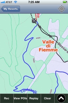 Valle di Fiemme ski map - iPhone Ski App